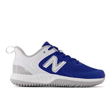 Imagem de New Balance Fresh Foam Velo V3 Turf-Trainer Tênis de softbol feminino, Azul/branco, 38