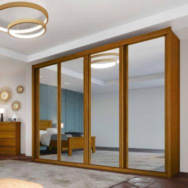 Imagem de Guarda Roupa Casal Espelhado 6 Gavetas - Palladio Ruby - Móveis Bettio