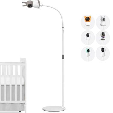 Imagem de JAMYOK Suporte telescópico para monitor de bebê para bebê BOIFUN 2S/5S/6T, ieGeek ‎Baby 1T, DEATTI BM101-M