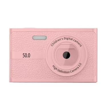 Imagem de Câmera digital infantil 1080p compacta de ponta pequena e com zoom digital de 16x, tela LCD de 5.1 cm, câmera portátil com detecção de rosto para meninos e meninas