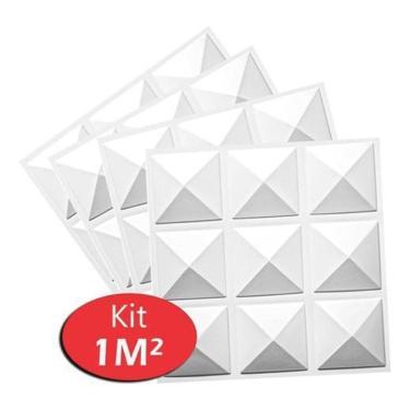 Imagem de Placas Decorativas 3D M Revestimentos Paredes Tetos Prisma