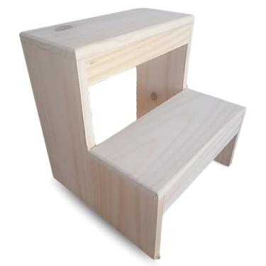 Imagem de Escadinha Dois Degraus Auxiliar Prático,Consultório Estética, Maca, Pets,Para Profissionais e Donos de Pets(Escada M)