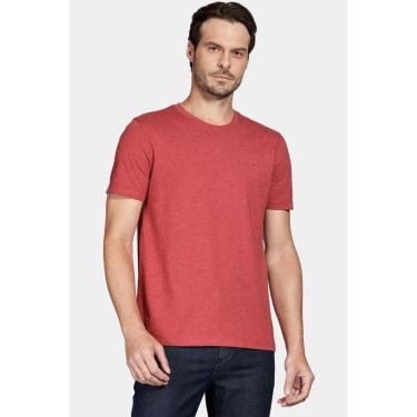 Imagem de Camiseta Aramis Manga Curta Algodão Básica Vermelho-Masculino