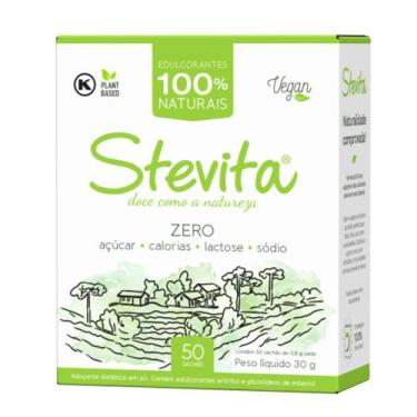 Imagem de Adoçante Stevia em Pó 50 Saches Stevita 30g