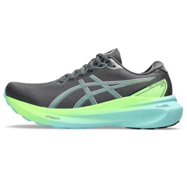 Imagem de ASICS Tênis de corrida masculino Gel-Kayano 30, Cinza/menta iluminada, 46