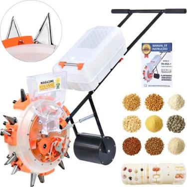 Imagem de Plantadeira Adubadeira 14 Bicos Precisão Semente Adubo 2x1 Semiautomát