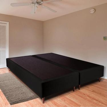 Imagem de Base Box Bipartido Queen 158x198x38cm Luana Multimóveis Cr35379 Preto