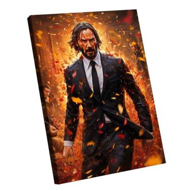 Imagem de Quadro John Wick Orange -- Br Artes