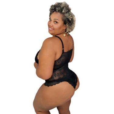 Imagem de BODY DOLCE SEDUTTI PLUS SIZE EM RENDA PRETO