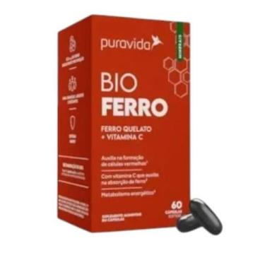 Imagem de Bio Ferro Qualato + Vitamna C 60 Caps Puravida