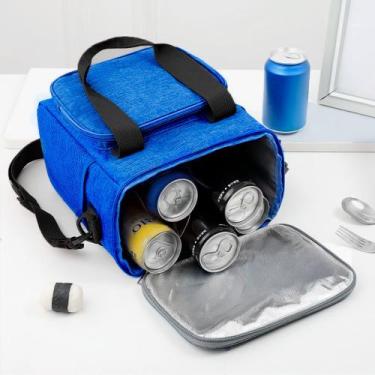 Imagem de Bolsa Térmica Multiuso Marmita Marmiteira - B-MAX, Azul