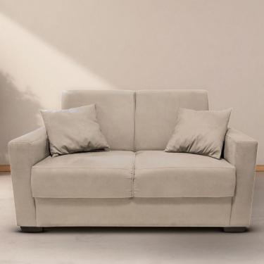 Imagem de Sofá Estofado 2 Lugares Sala Estar Recepção Melissa Suede Bege
