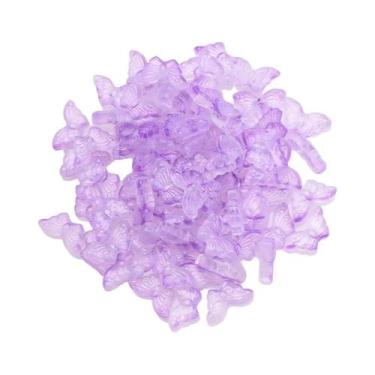 Imagem de Pingentes De Borboleta De Cristal Multicoloridos 8x15mm 50 Peças, Cont