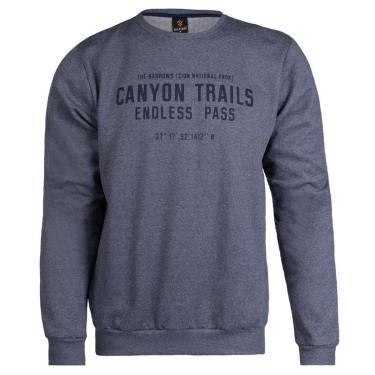 Imagem de Moletom Masculino Desayner Estampa Frontal Verde Mescla-Masculino