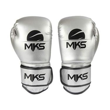 Imagem de MKS Energy, Luva de Boxe Adulto Unissex, Prata, 10 oz