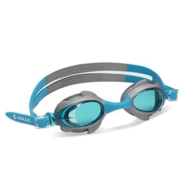 Imagem de Óculos de Natação Junior Shark Fin VN201-1 Azul e Prata Tamanho Único Vollo Sports