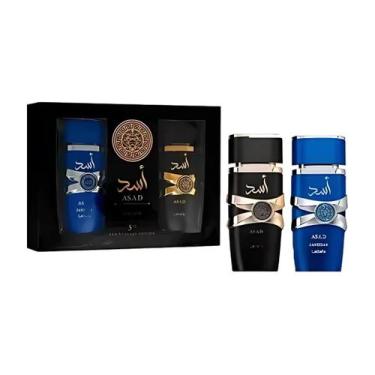 Imagem de Perfume Arabe Lattafa Kit Asad Black e Asad Zanzibar Edição limitada 1