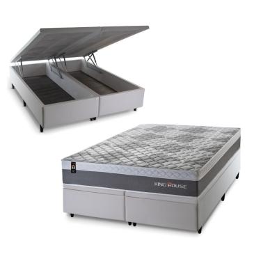 Imagem de Cama Box Baú Sheffield com Molas Ensacadas 193x203 King House