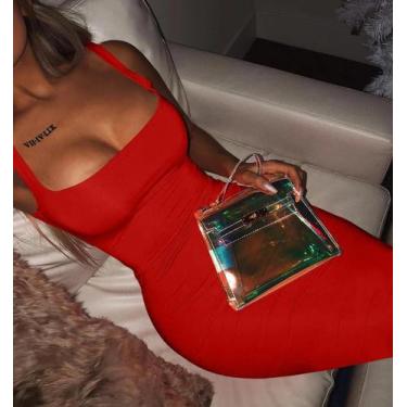 Imagem de Vestido Midi Sem Mangas plus Size Para Mulheres, Estilo Europeu-Americ