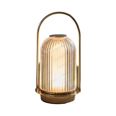 Imagem de Luminária De Mesa LED De Cristal Sem Fio Recarregável Portátil Para Qu
