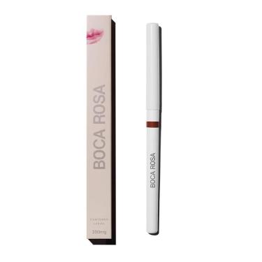 Imagem de Contorno Labial Chocolate Intenso para Contornar e Preencher Lábios com Textura Cremosa à Prova d'água Marrom Boca Rosa