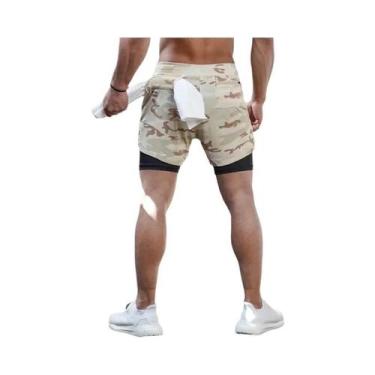 Imagem de Shorts De Corrida Masculinos 2 Em 1 De Secagem Rápida Verão 2024 Para 