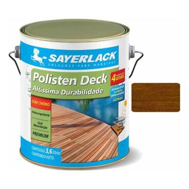 Imagem de Polisten Deck Stain Impregnante Base Água Castanho 3,6l - Sayerlack
