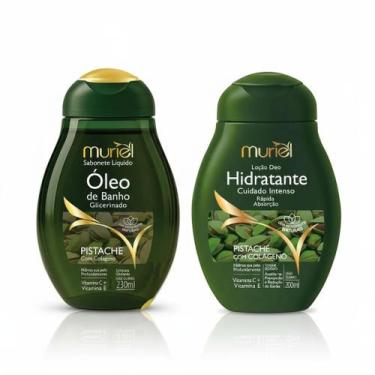 Imagem de Kit Muriel Sabonete Óleo de banho 230ml + Loção Deo Hidratante Cuidado