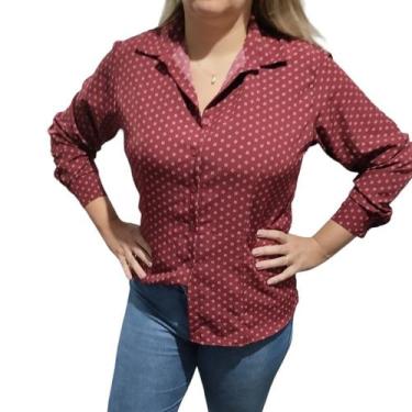 Imagem de Camisa Feminina Social Manga Longa Espandex Não Amassa - Repelique, Ma