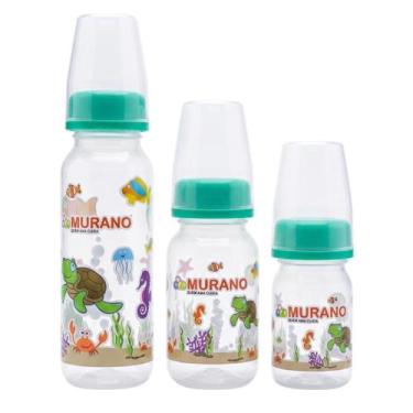 Imagem de Kit Mamadeira 3 Peças PP (80, 160 e 240ml) Bico Anatômico Confortável 