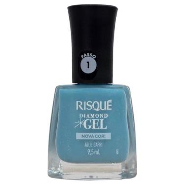 Imagem de Esmalte Azul Capri Diamond Gel Risque 9,5ml - Risqué