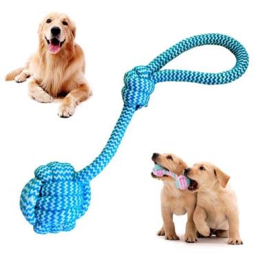 Imagem de Brinquedo Pet Corda Resistente Forte Interativo para Cachorro Cães Cor