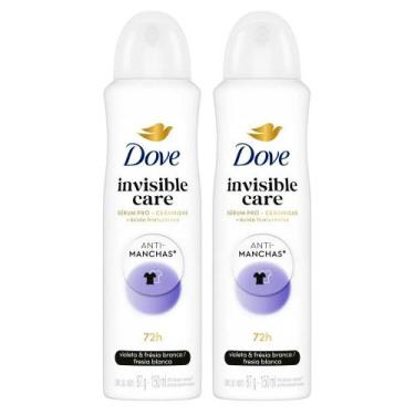 Imagem de Kit 2 Desodorante Dove Invisible Care Anti Manchas Antitranspirante 72