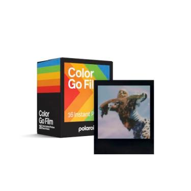 Imagem de Polaroid Película Go Color - Moldura preta (16 fotos) (6211) - Compatível apenas com câmera Polaroid Go