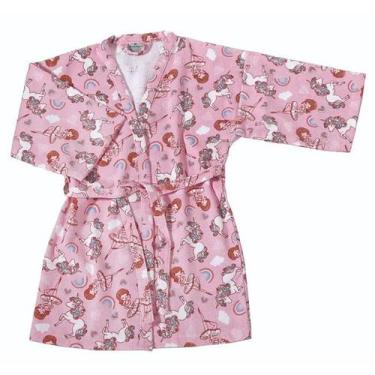 Imagem de Roupão Infantil Felpudo Estampado 100% Algodão Menino / Menina - Dohle