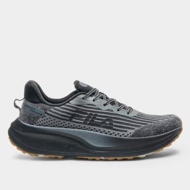 Imagem de Tênis Fila Racer Speedzone TR Masculino, Grafite, Preto, 44