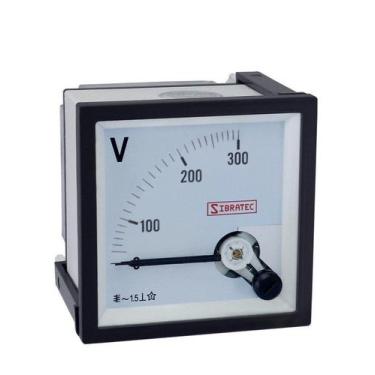 Imagem de Voltímetro Analógico 72x72mm - SIBRATEC, Modelo Até 300Vca