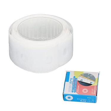Imagem de Adesivos de reforço de perfuração, faça você mesmo, produção de PVC, impermeável, simples de operação, etiquetas de reforço para decoração de álbuns de fotos (transparente)
