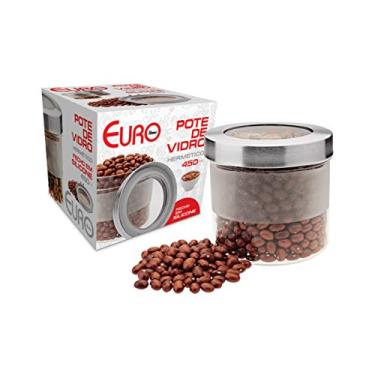 Imagem de Pote De Vidro Hermético Euro Transparente 450ml