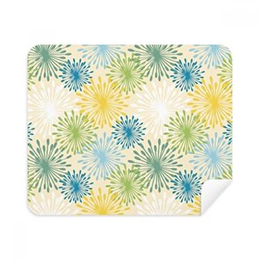 Imagem de Pano de limpeza de dente-de-leão cor flor limpador de tela 2 peças tecido de camurça