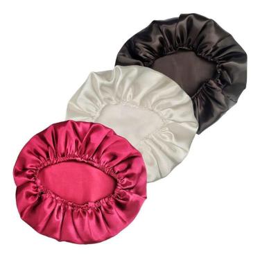 Imagem de Kit C/3 Touca Toca De Cetim Anti Frizz Cores Variados