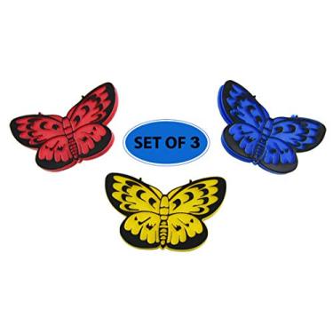 Imagem de Conjunto de 3 adesivos de tela 3D borboleta Home-X, kit de reparo de porta de malha, adesivo decorativo