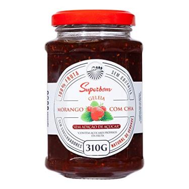 Imagem de Geleia 100% Morango com Chia Superbom 310g