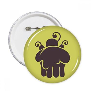 Imagem de Emblema de sorvete de cereja com contornos redondos para decoração de 5 peças