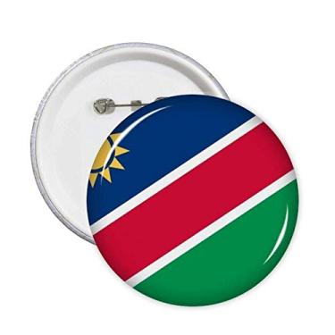 Imagem de Broche de bandeira nacional da Namíbia África país alfinetes emblema botão decoração acessório 5 peças