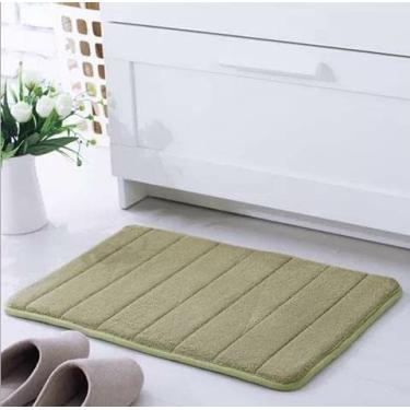 Imagem de MYAMIA Espuma de memória de microfibra tapete de banheiro tapete absorvente antiderrapante tapete tapete - verde