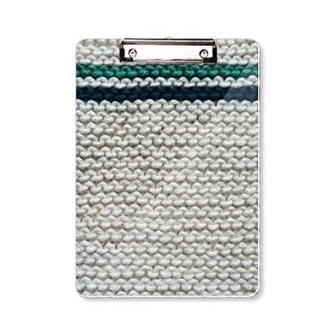 Imagem de Tecido de malha de linho cinza abstrato prancheta pasta bloco de escrita placa de suporte A4