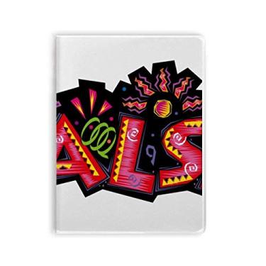 Imagem de Caderno de slogan de salsa rosa do México Culture Elment capa de goma Diário