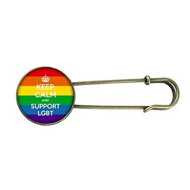 Imagem de Broche de metal retrô com bandeira bissexual, arco-íris transgênero LGBT