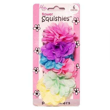 Imagem de Mia Squishies-Flower ponytailers, pastel, Elastic one size fits all.